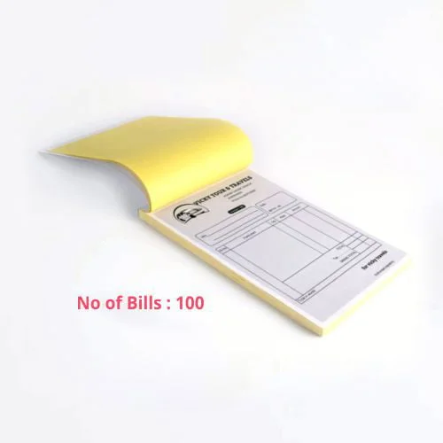 Bill-Book-No-of-Page Black and White Receipt Books