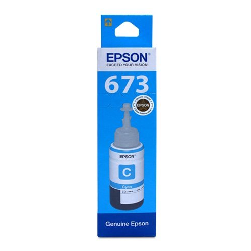 Epson Cyan 70ml Ink Bottle (T6732/673) - Unleash vibrant blues with precision and reliability in printing.