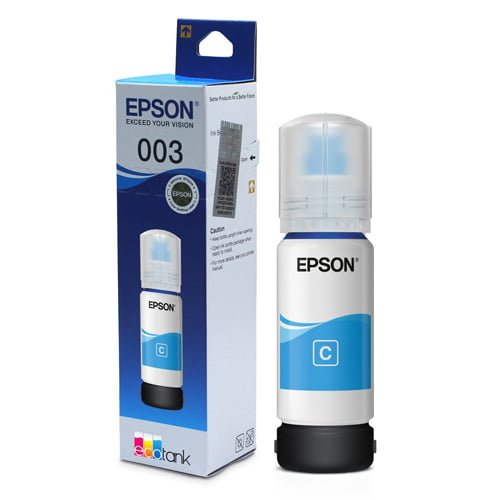 Epson's Cyan Ink Bottle (C13T00V298) offers brilliant blue hues. Compatible with EcoTank L3110 and L3150 printers, ensuring superior quality prints every time.