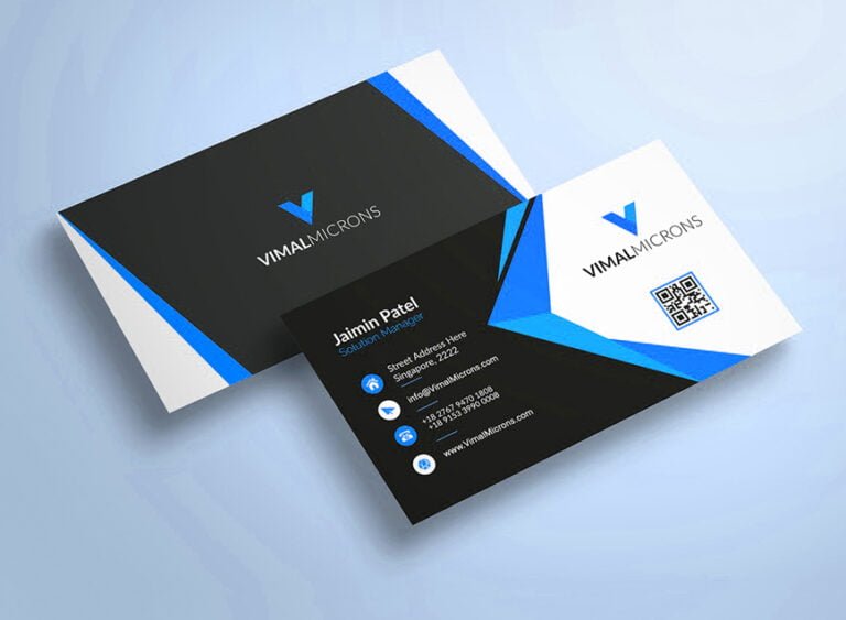 Business contact info cards