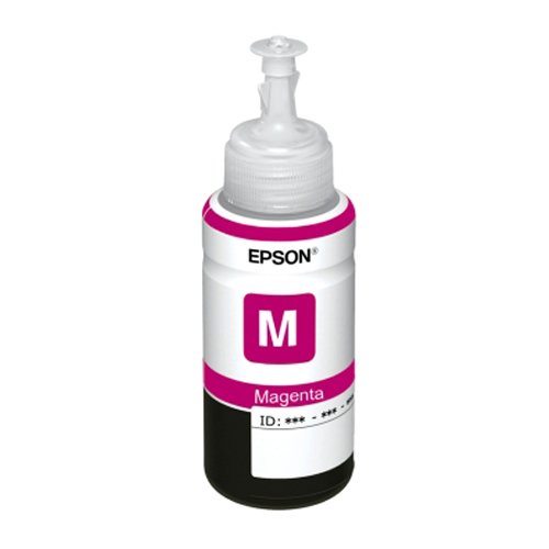 Epson T6643 Magenta Ink Bottle: 70ml for Bright Printing.