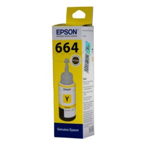 yellow-70-ml-ink-bottle-t6641-664 Epson T6644 Yellow Ink Bottle: 70ml for Bright Prints.