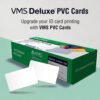 Durable 230 white blank PVC cards.