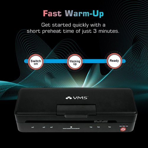 Fast warm-up in 3 minutes.