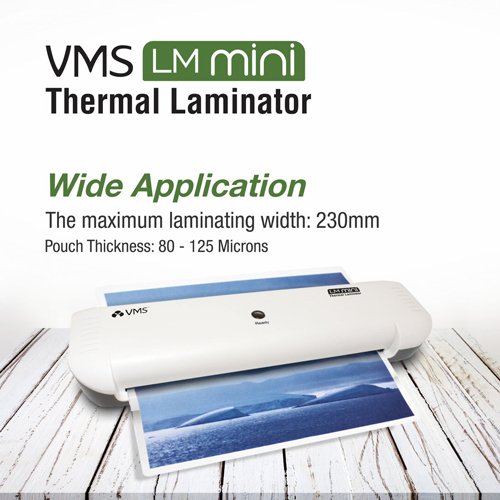 VMSLMMini_3 Maximum laminating width 230mm.