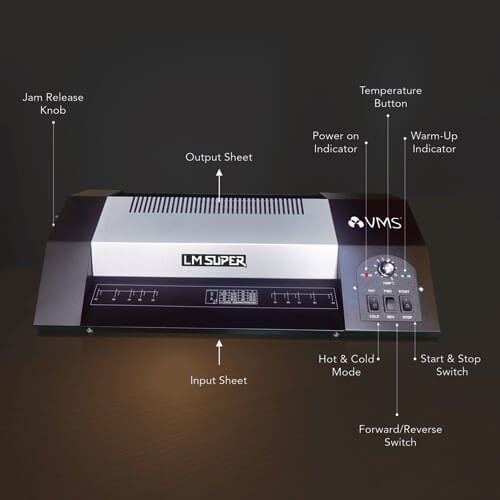 VMS Professional LM Super Heavy Duty Lamination / Laminating Machine Hot & Cold A3 Laminator