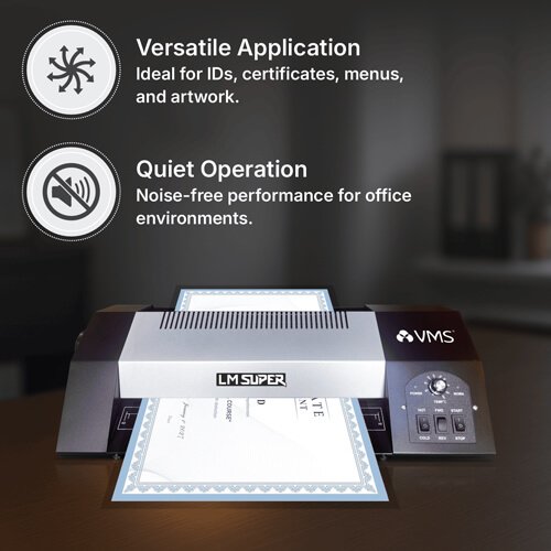 VMS Professional LM Super Heavy Duty Lamination / Laminating Machine Hot & Cold A3 Laminator