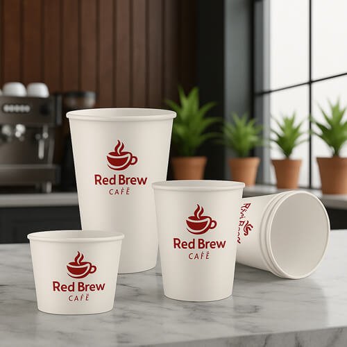 Single-use paper cups