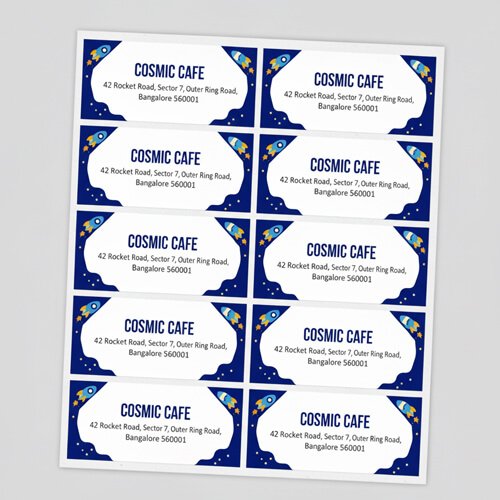 Matte Visiting Card Stickers