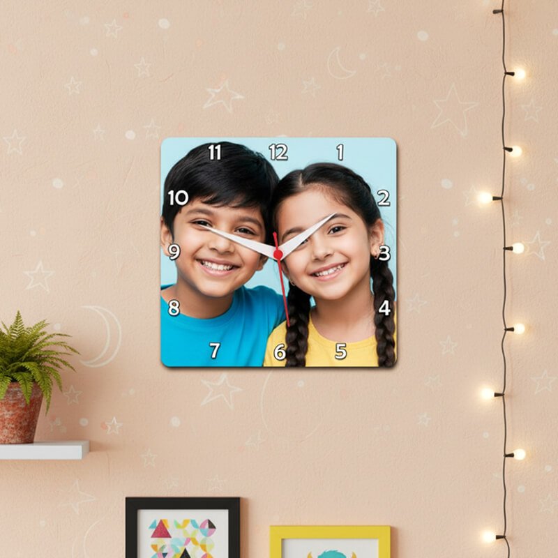Personalized Wall Clock - Square - Punjab Print Plus