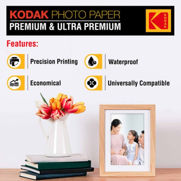 Kodak-Featureimage--2 Kodak Premium High Gloss Photo Paper 4 x 6 - 260 GSM (100 Sheets)