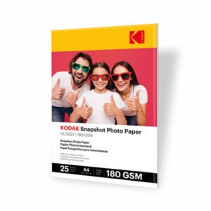 Kodak Snapshot Gloss Photo Paper A4 - 180 GSM (25 Sheets)