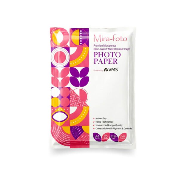 Mira~foto Premium Microporous RC Photo Paper A4 - 240 GSM (20 Sheets)