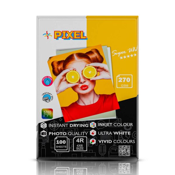 WELBORN Pixel Photo Paper 4 x 6 - 270 GSM (100 Sheets)