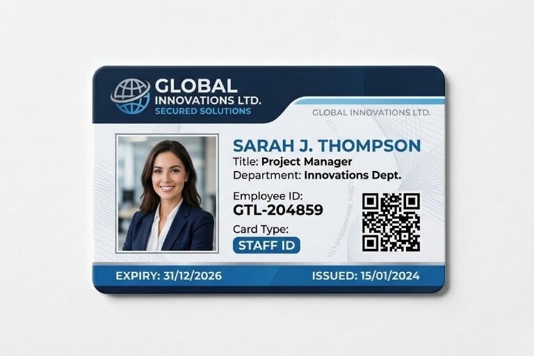 Single Sided PVC Cards